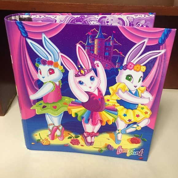Lisa Frank Other - Lisa Frank Ballerina Bunnies 3 Ring Binder